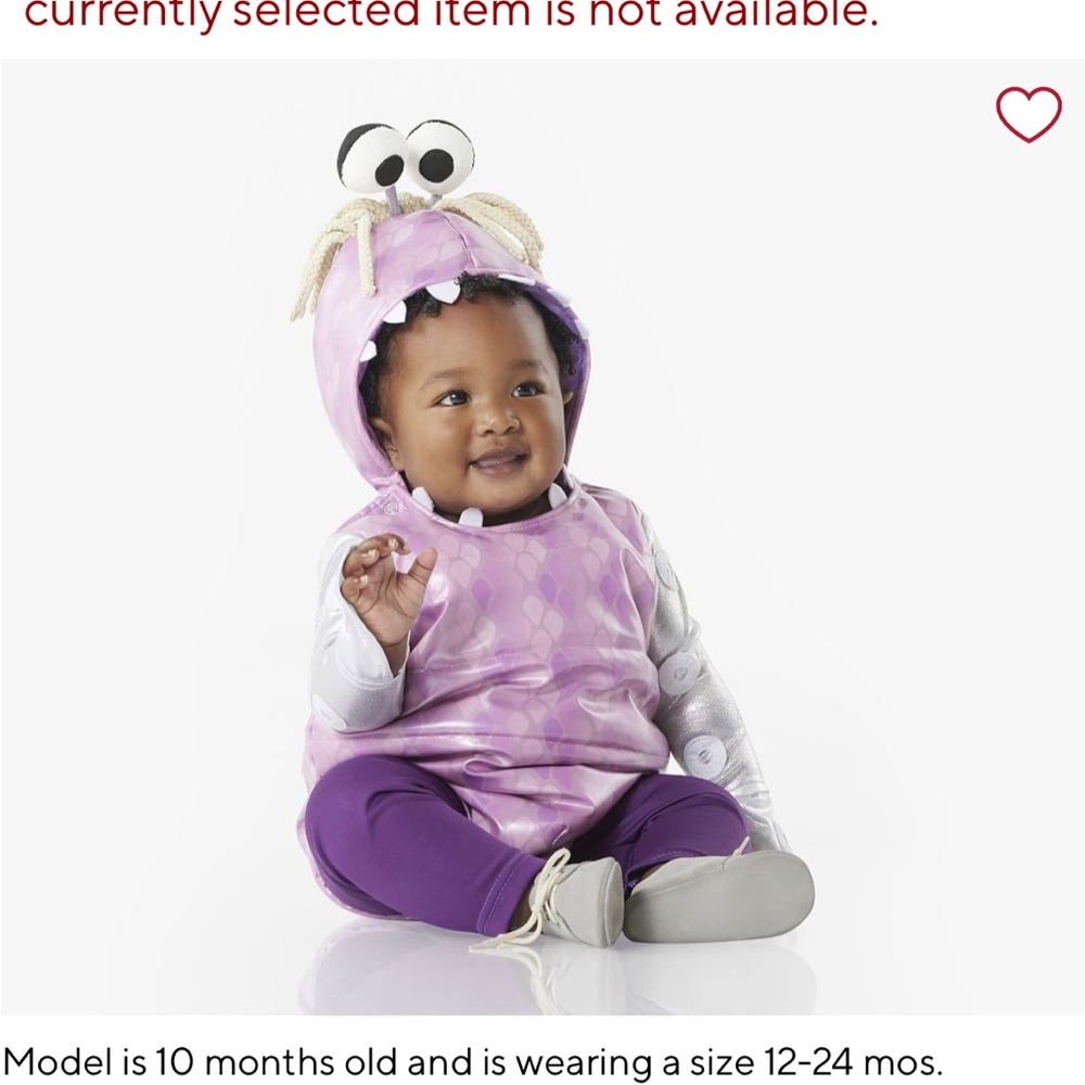 Adorable Purple Monster Baby Costume